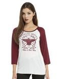 Fantastic Beasts And Where To Find Them Logo Girls Raglan, WHITE, hi-res
