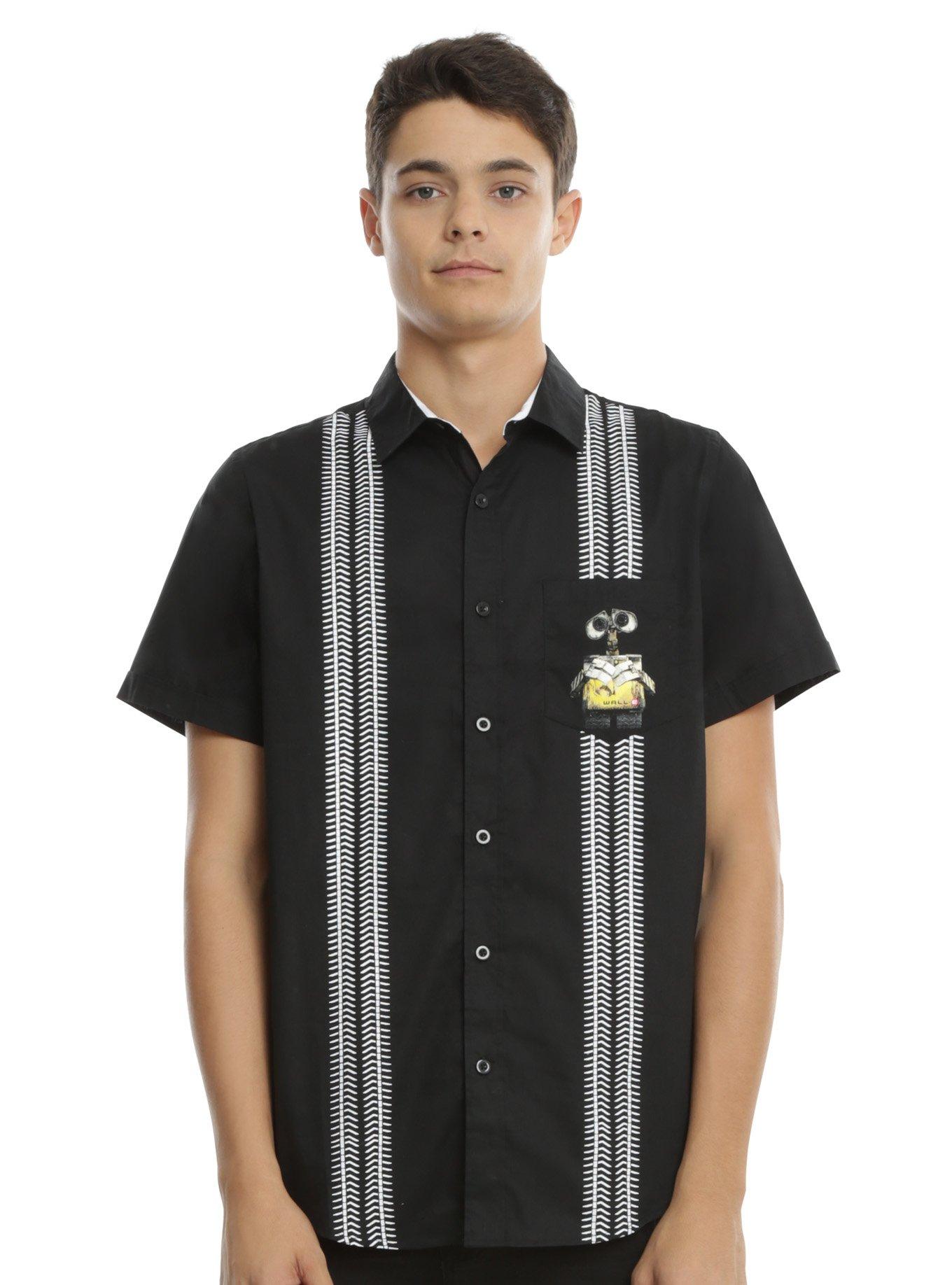 Disney Wall-E Tire Tracks Woven Button-Up, MULTI, hi-res