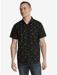 The Lion King Simba Allover Print Woven Button-Up, BLACK, hi-res