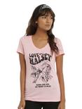 Halsey Pink Warped Rose Girls T-Shirt, PINK, hi-res