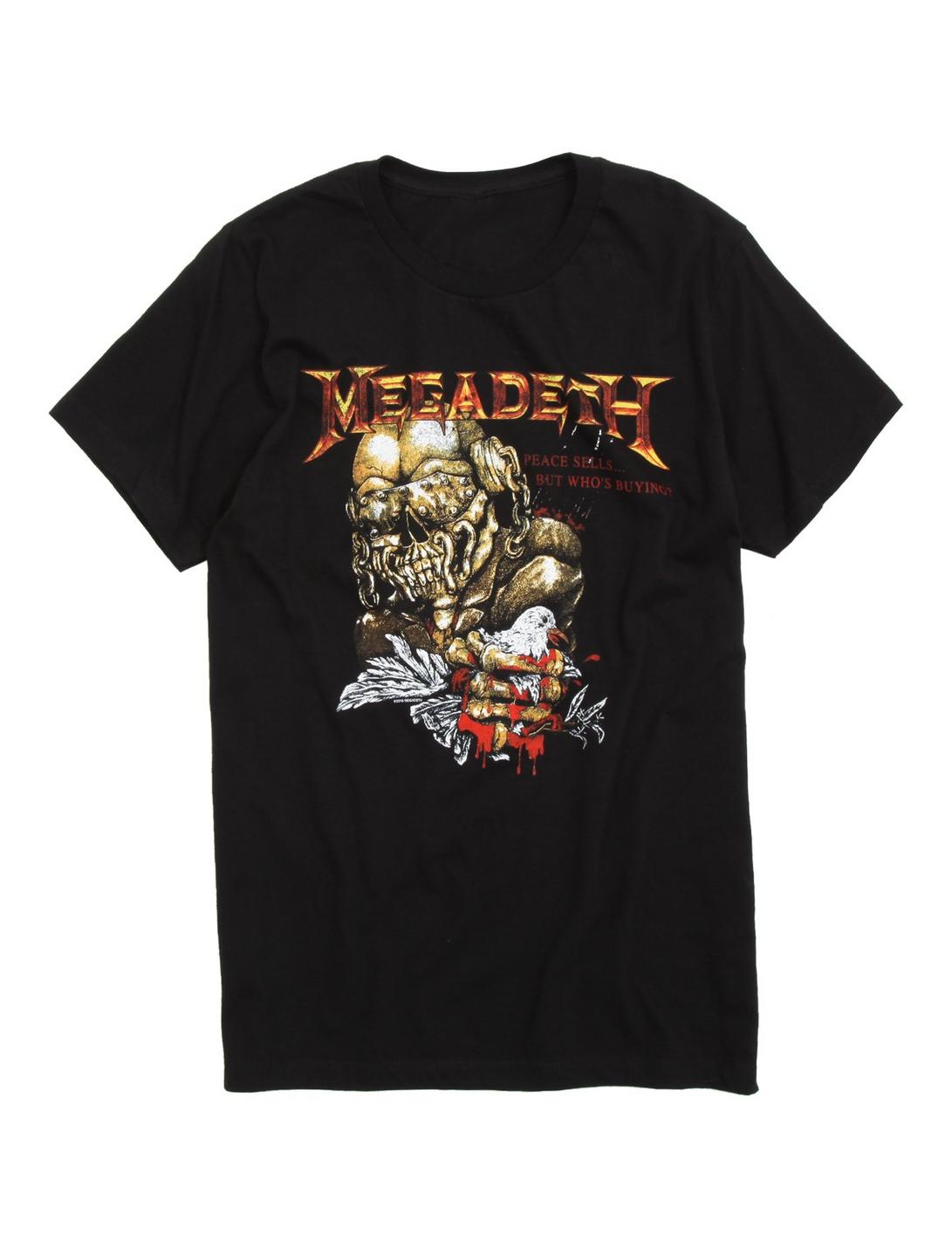 Megadeth Peace Sells Skull T-Shirt, BLACK, hi-res