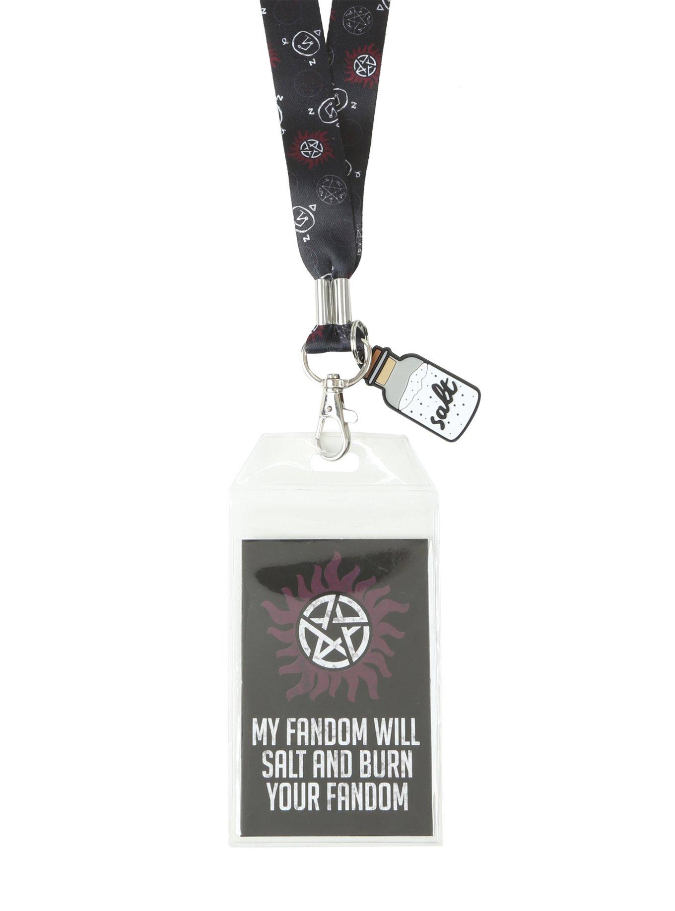 Supernatural Salt And Burn Fandom Lanyard, , hi-res