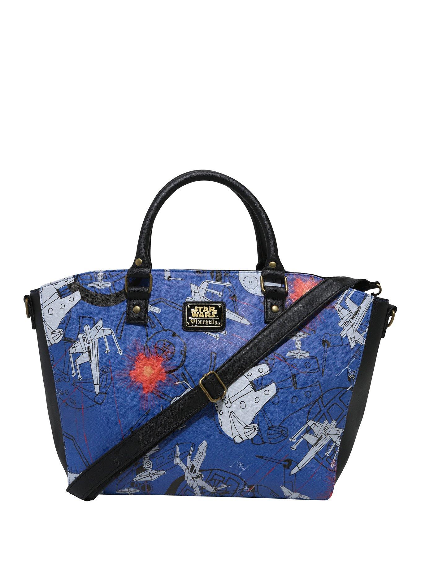 Loungefly Star Wars Space Battle Scribble Art Satchel, , hi-res