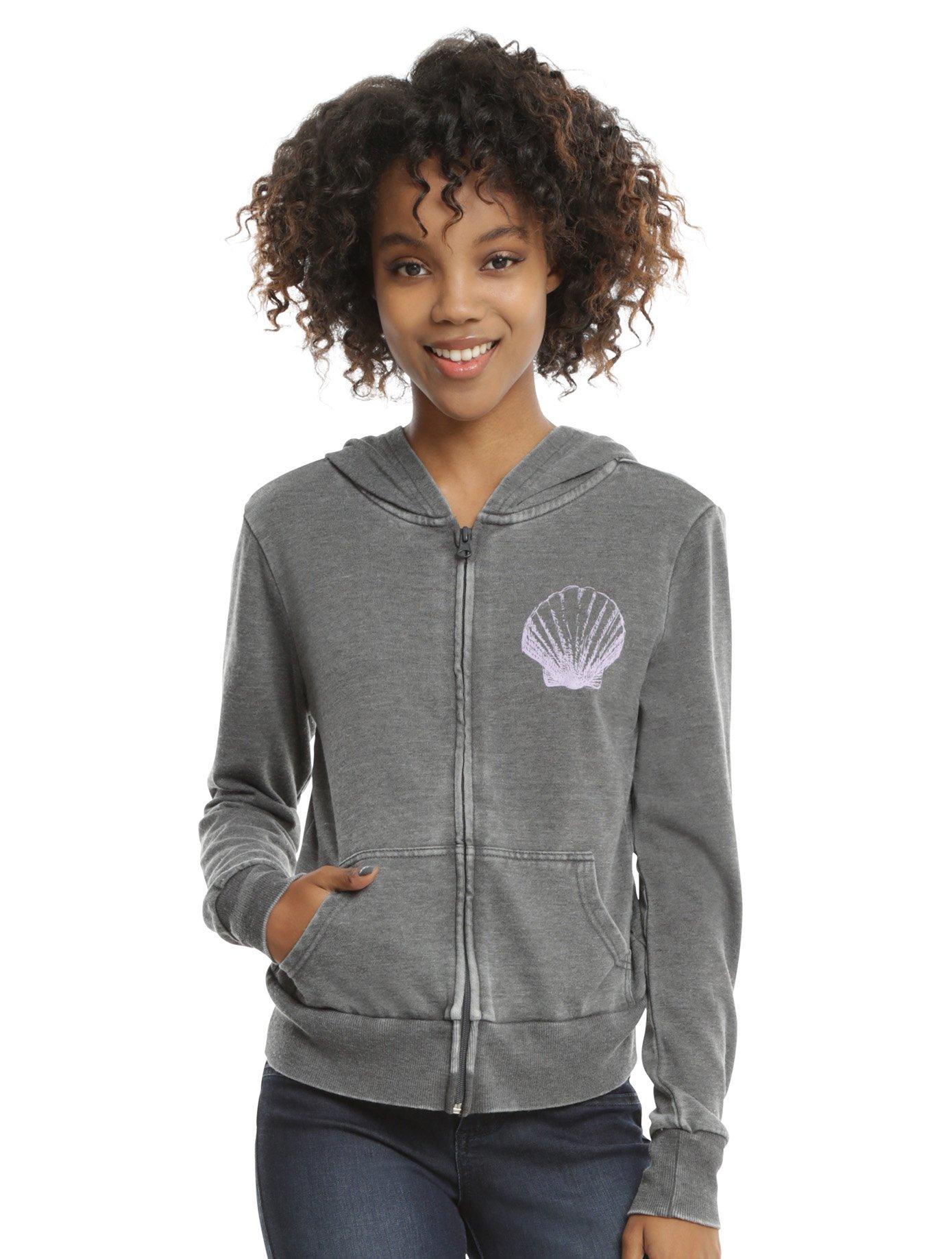 Disney Finding Dory Purple Shell Girls Hoodie, CHARCOAL HEATHER, hi-res