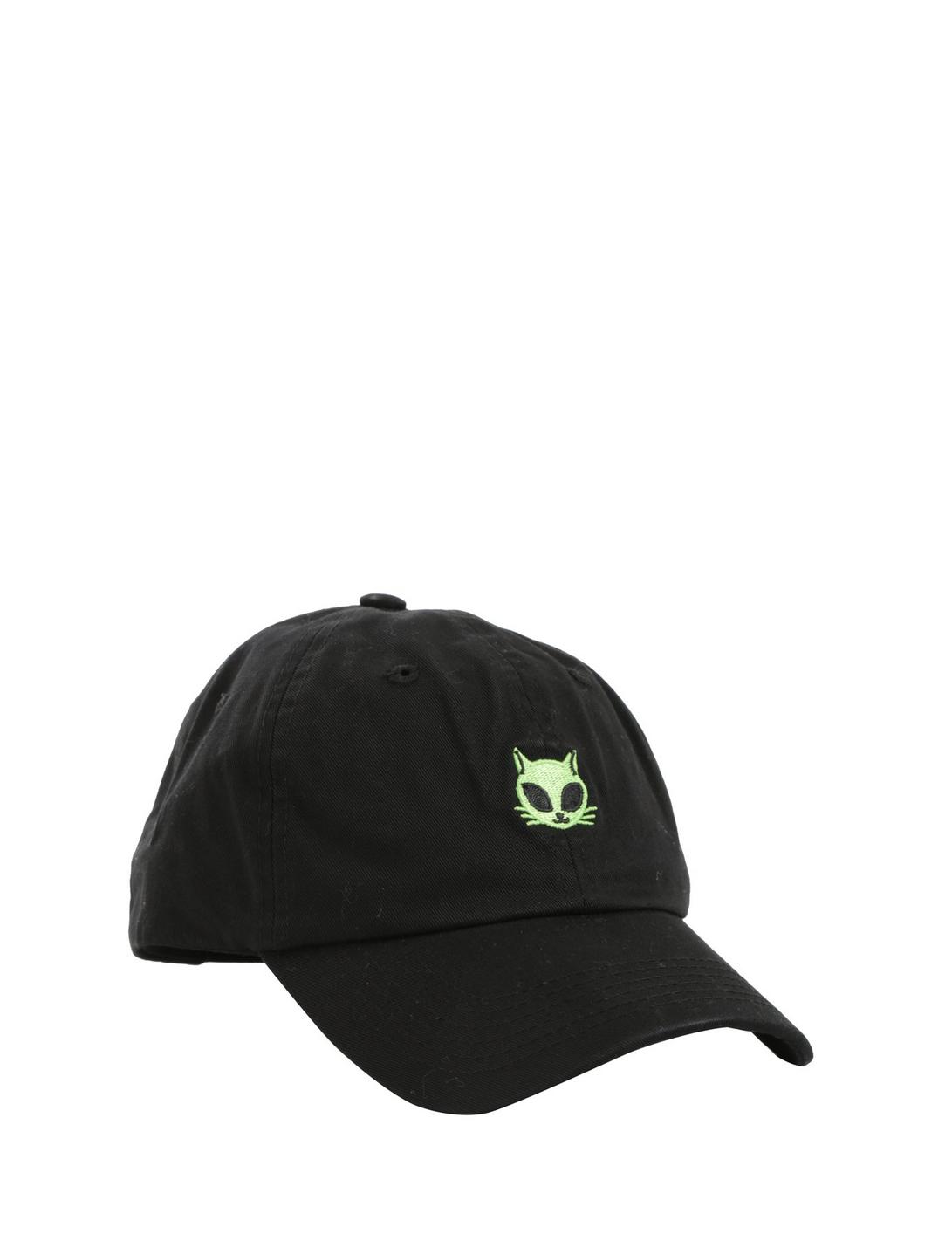Alien Cat Curve Brim Hat, , hi-res