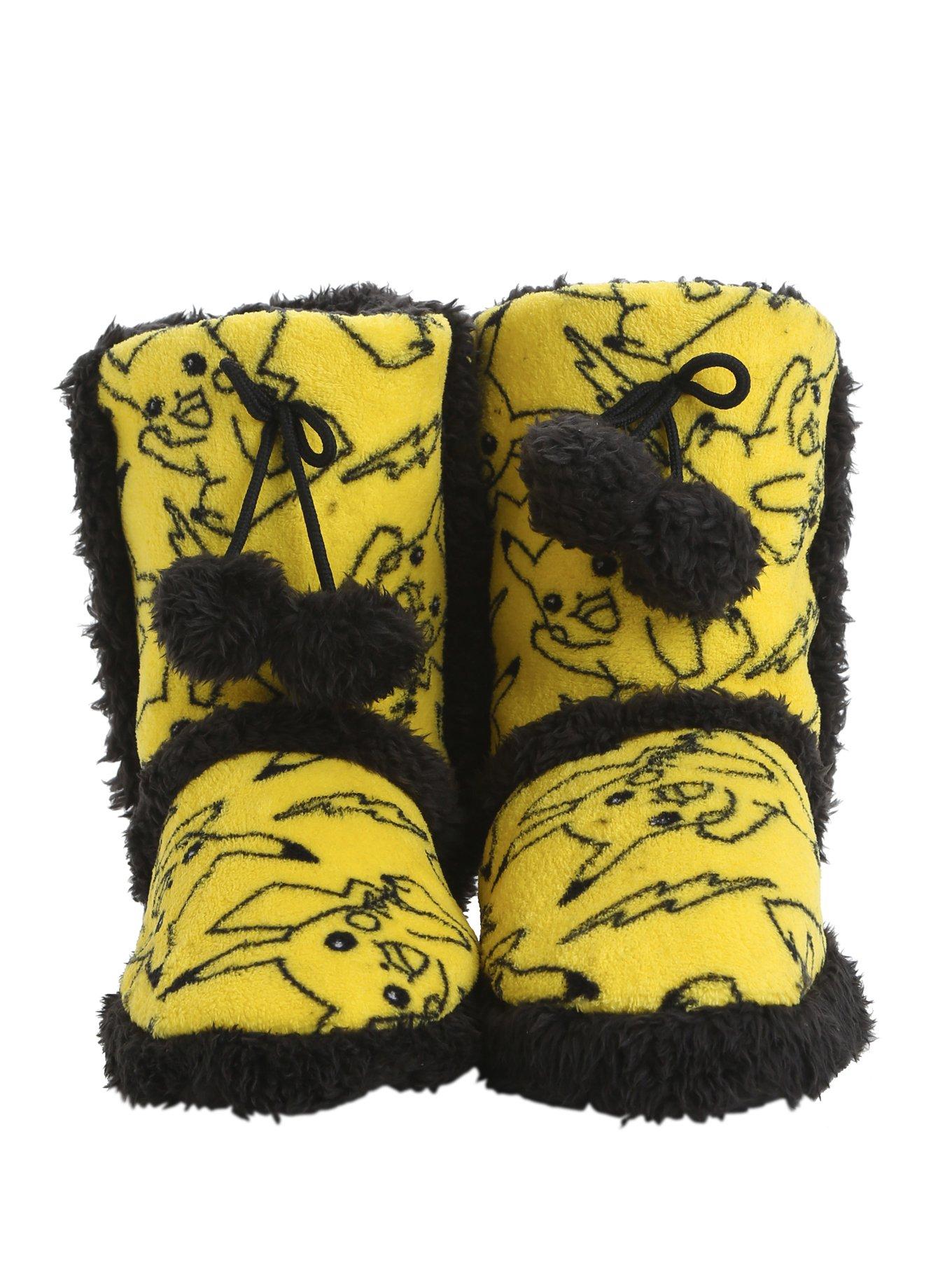Pokemon Pikachu Knit Pom Slipper Boots, MULTI, hi-res