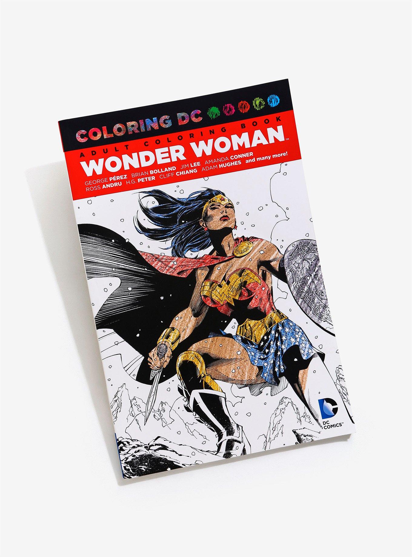 DC Comics Wonder Woman Adult Coloring Book, , hi-res