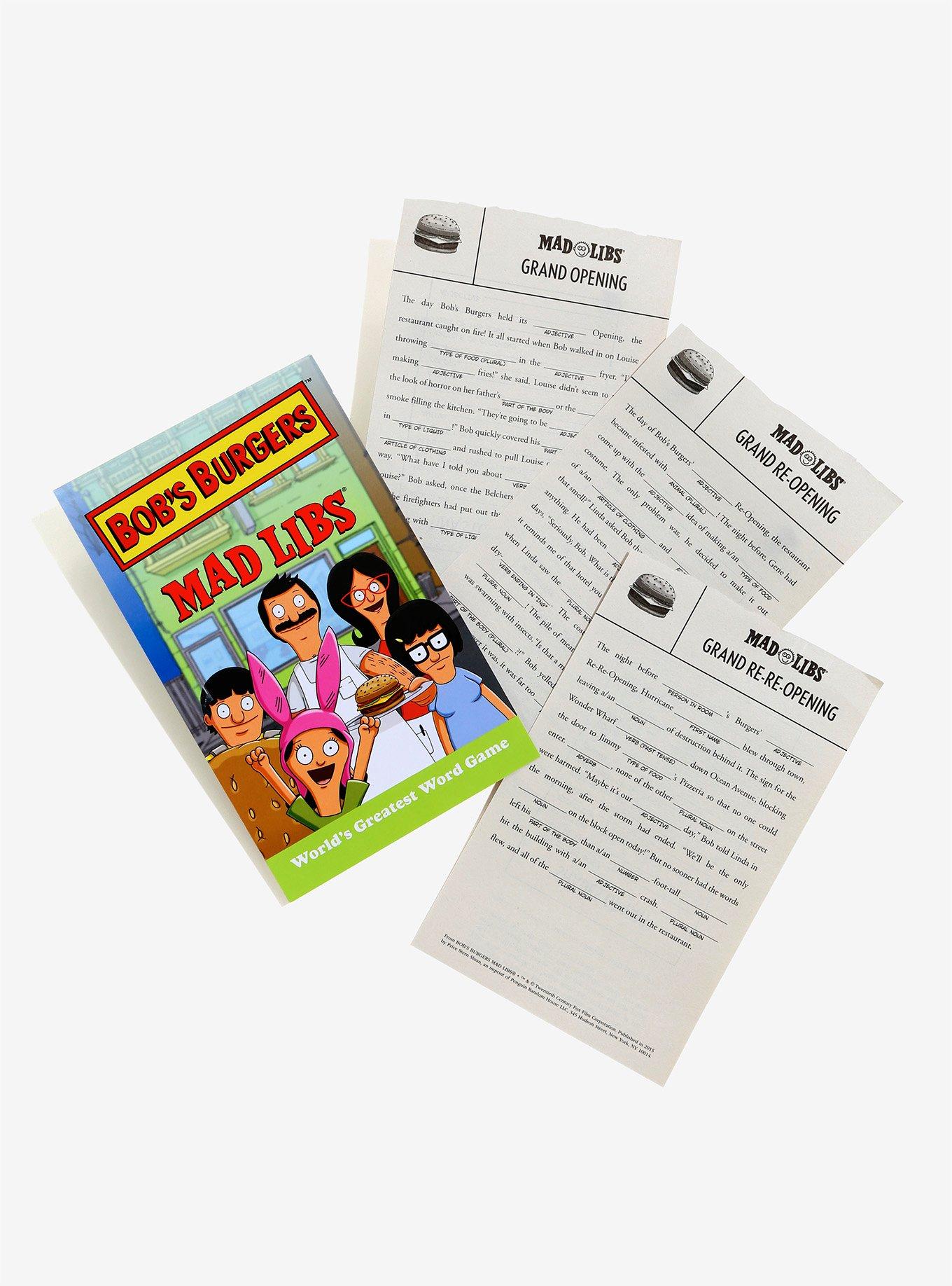 Bob's Burgers Mad Libs Book, , hi-res