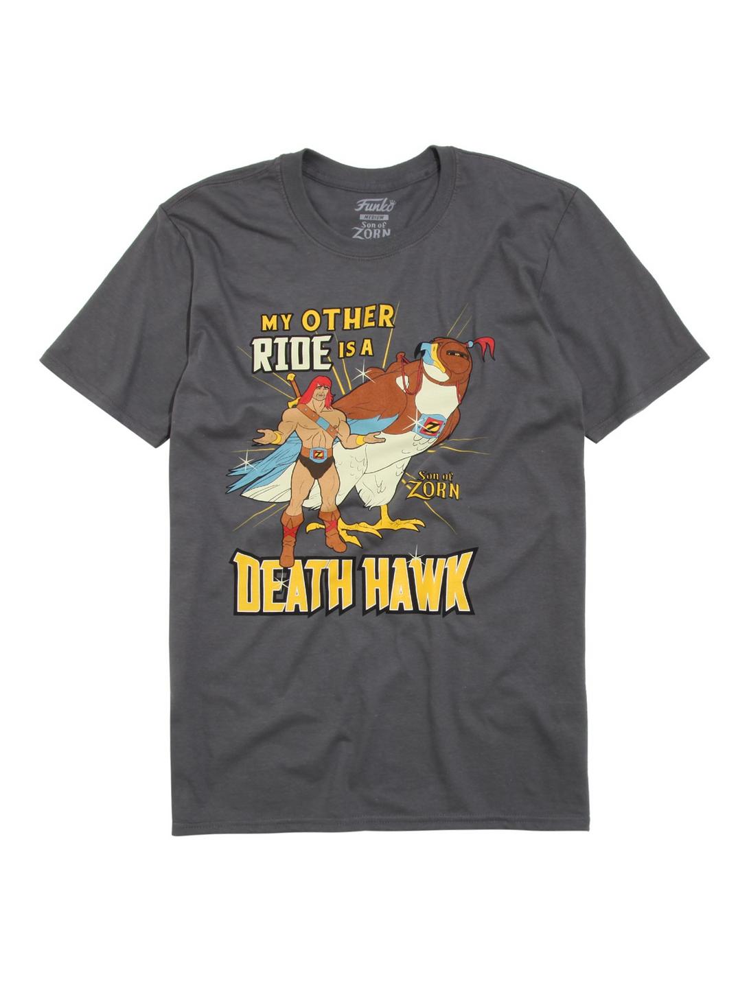 Son Of Zorn My Other Ride Is A Death Hawk T-Shirt, GREY, hi-res
