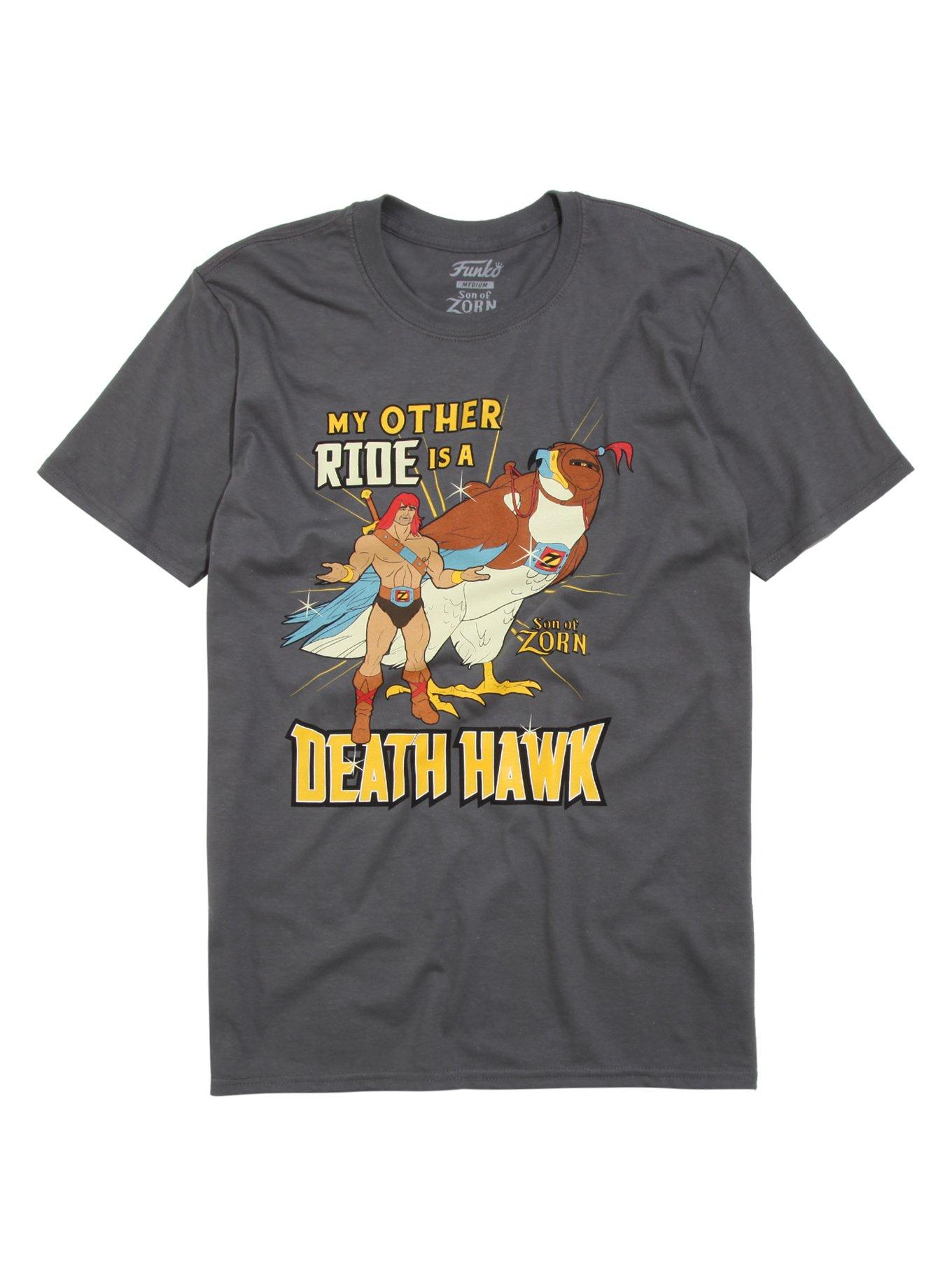 Son Of Zorn My Other Ride Is A Death Hawk T-Shirt, GREY, hi-res