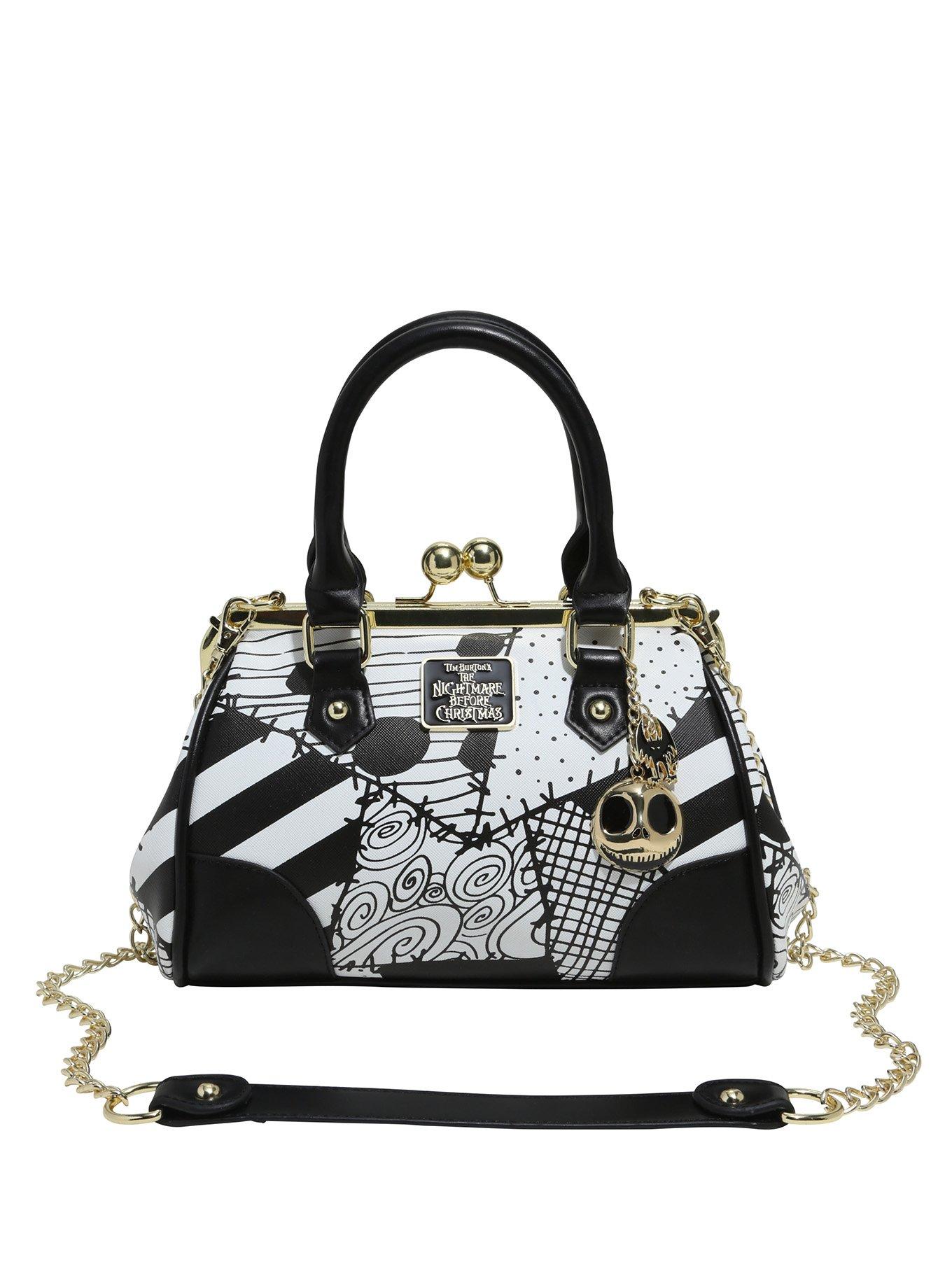 The Nightmare Before Christmas Patchwork Kisslock Satchel, , hi-res