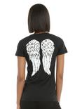 The Walking Dead Daryl Wings Girls T-Shirt, BLACK, hi-res