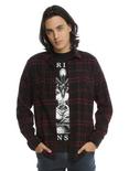 XXX RUDE Black & Red Plaid Woven Button-Up, RED, hi-res
