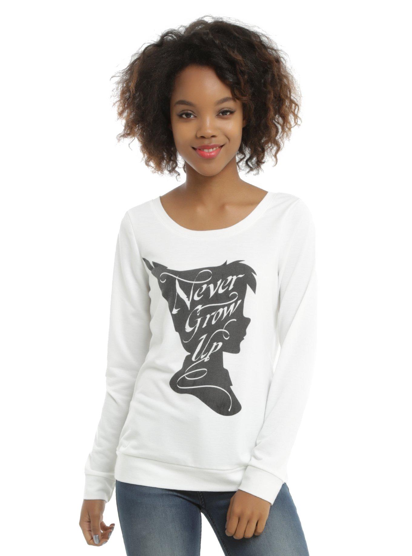 Disney Peter Pan Never Grow Up Girls Sweater, IVORY, hi-res