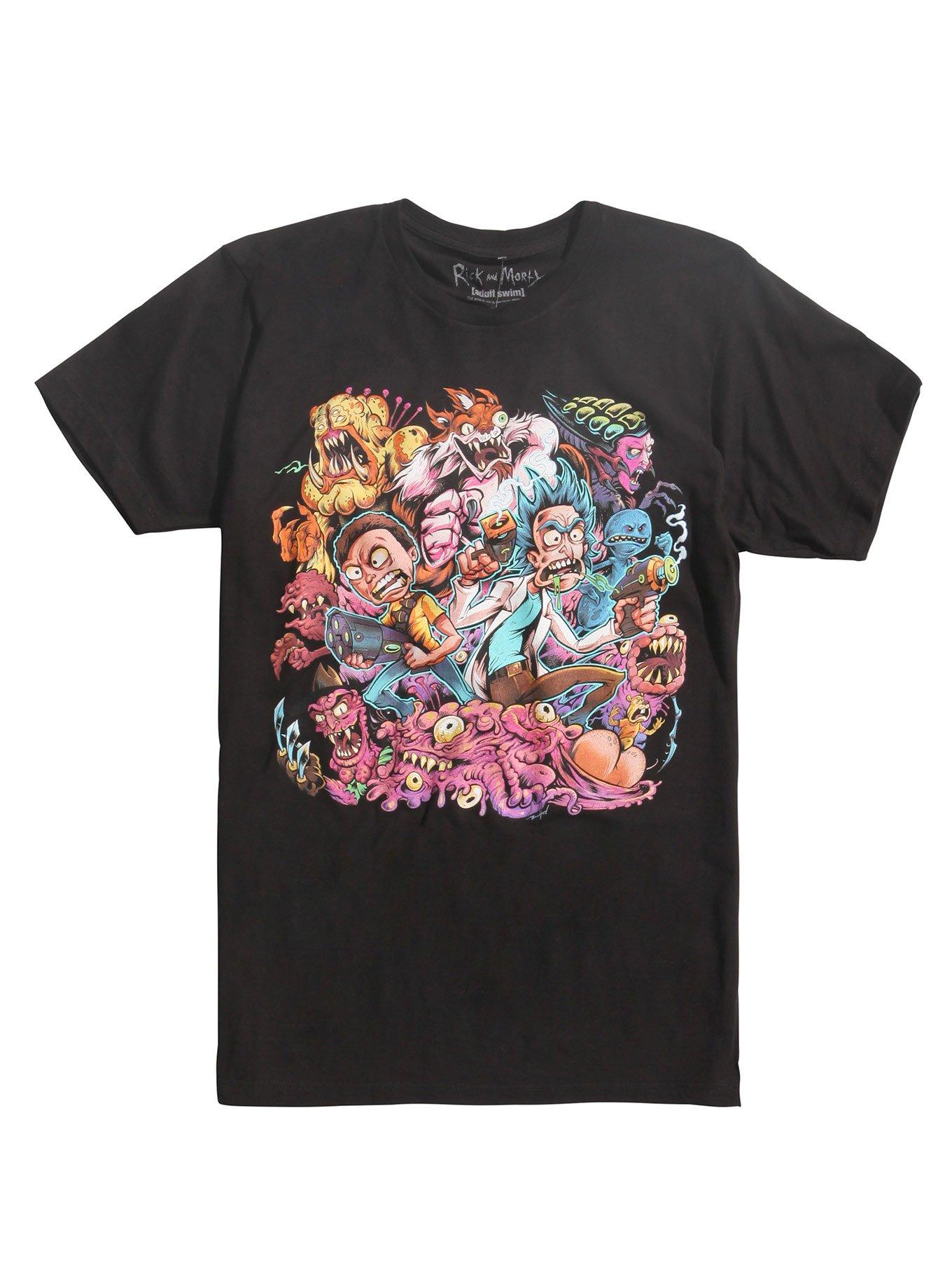 Rick And Morty Brian Allen Art T-Shirt, BLACK, hi-res