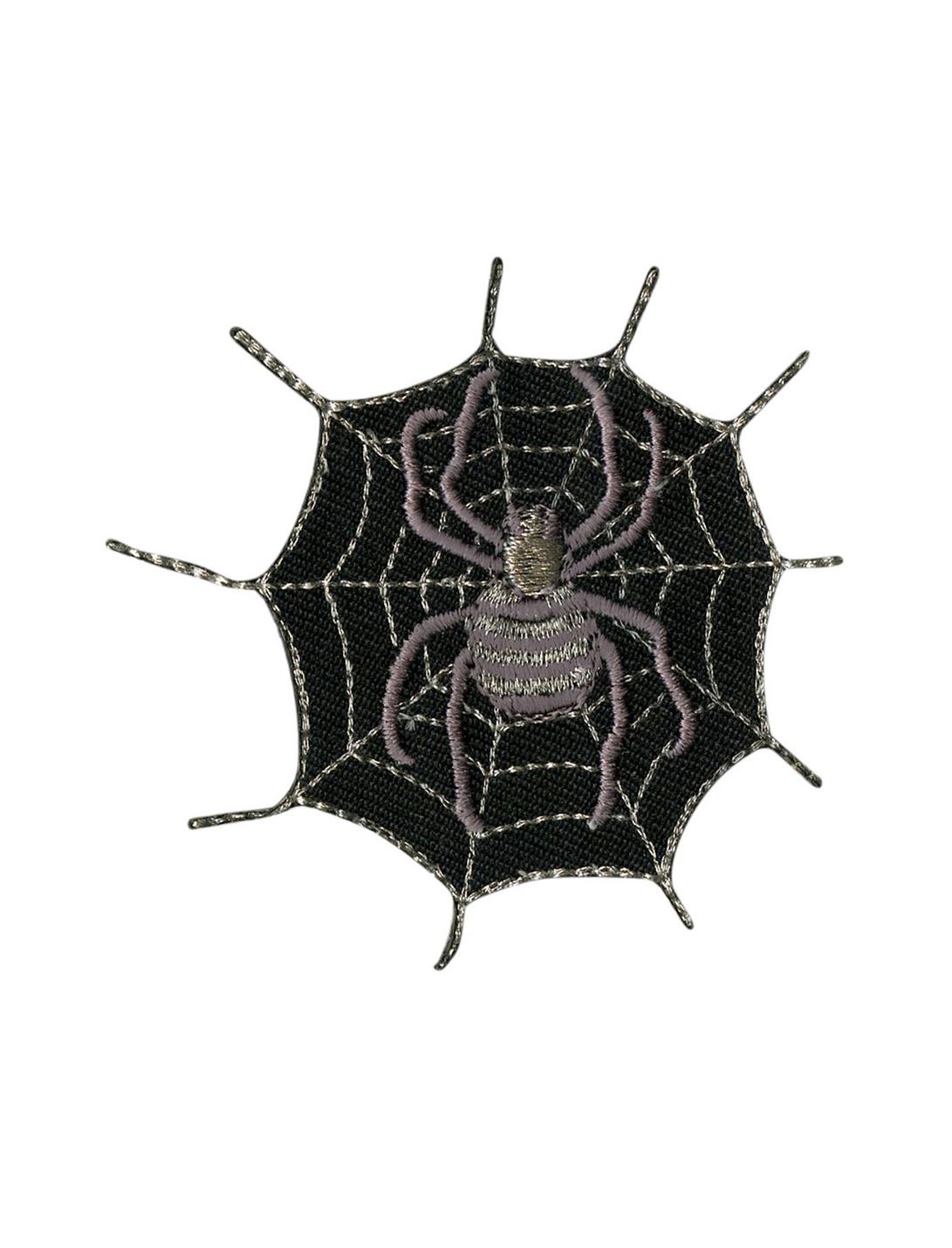 Spiderweb Iron-On Patch, , hi-res