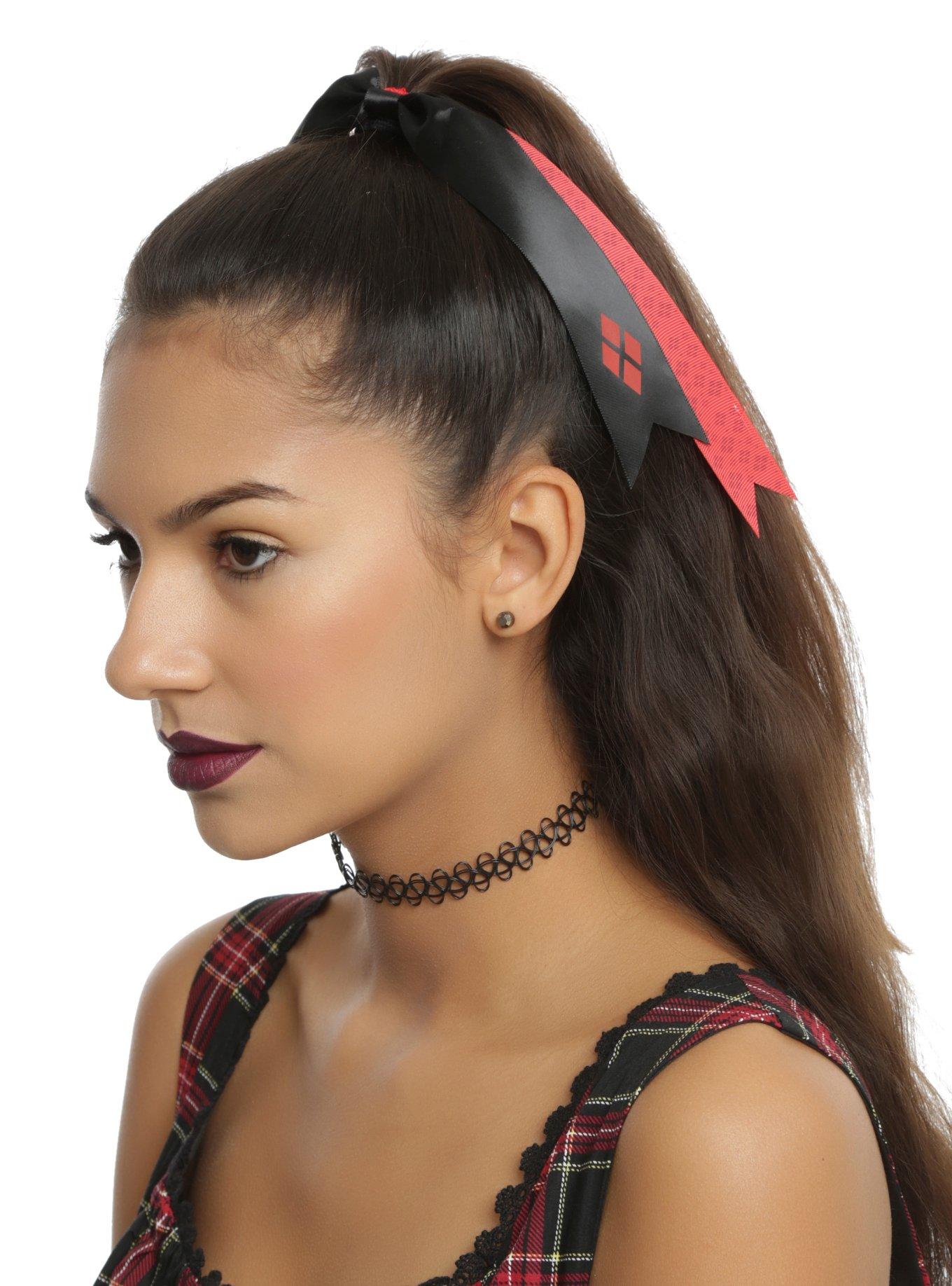 DC Comics Harley Quinn Ribbon Hair Tie, , hi-res
