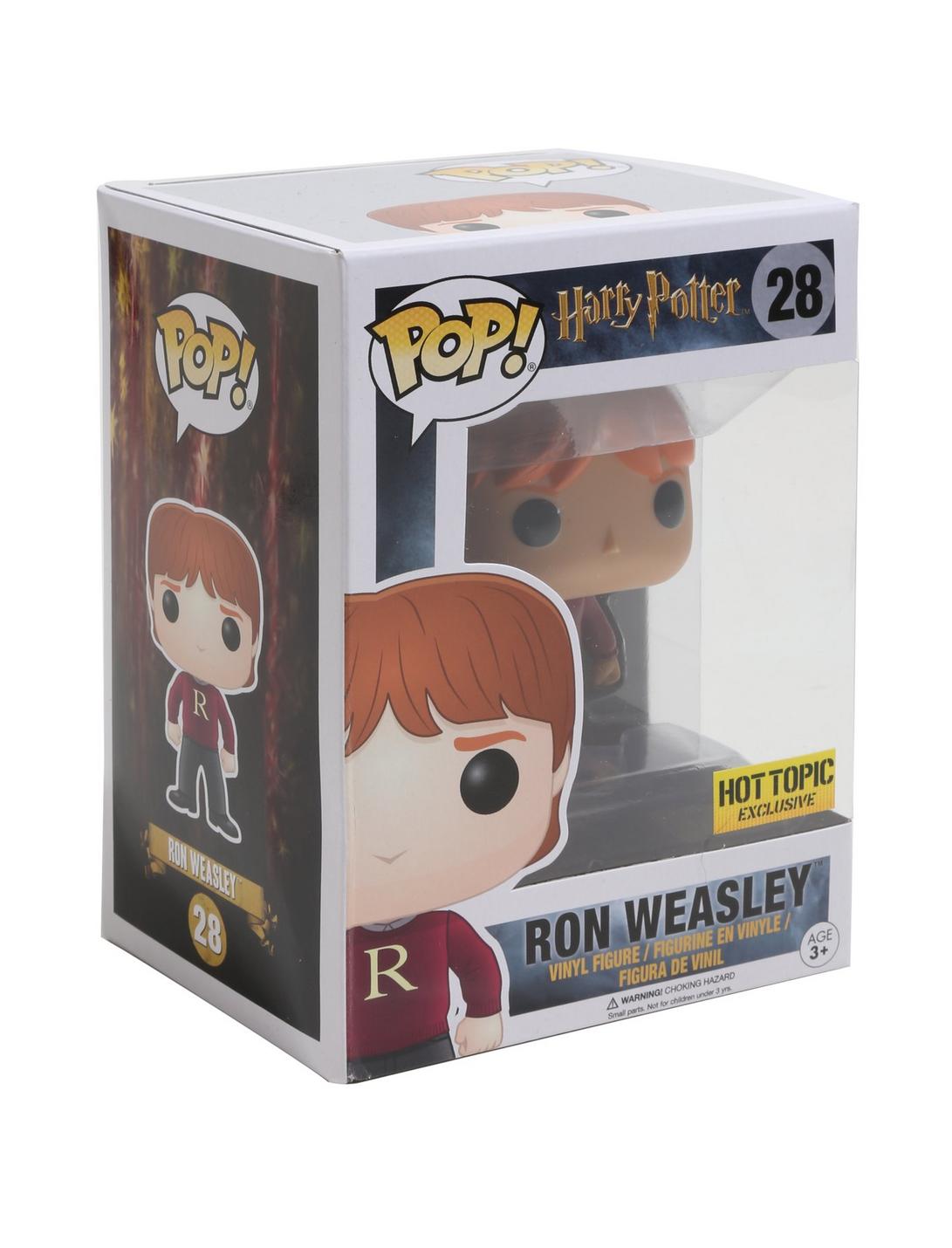 Funko Harry Potter Pop! Ron Weasley (Sweater) Vinyl Figure Hot Topic Exclusive, , hi-res