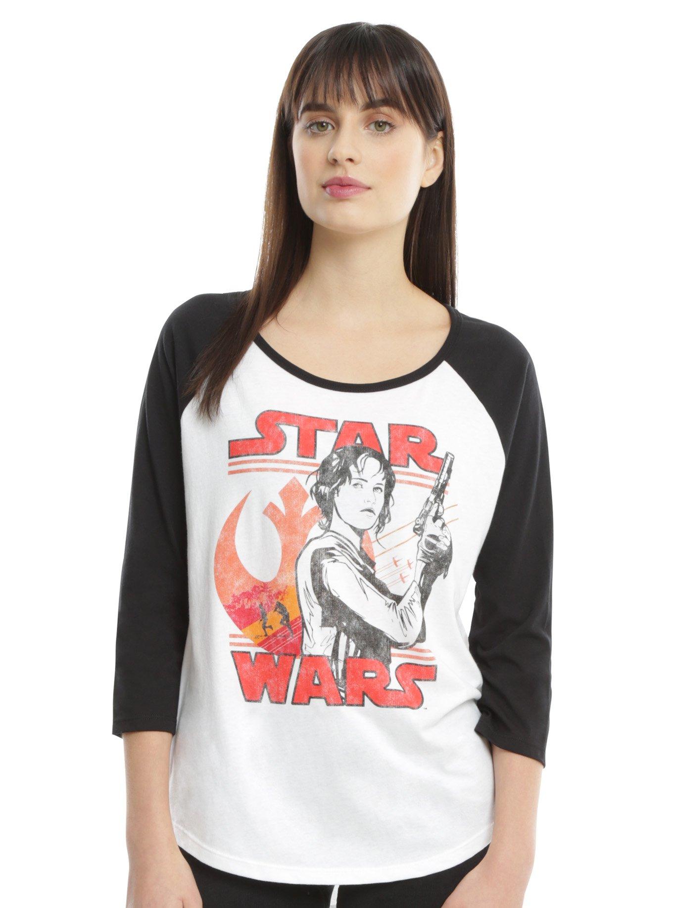 Star Wars: Rogue One Jyn Erso Girls Raglan, WHITE, hi-res