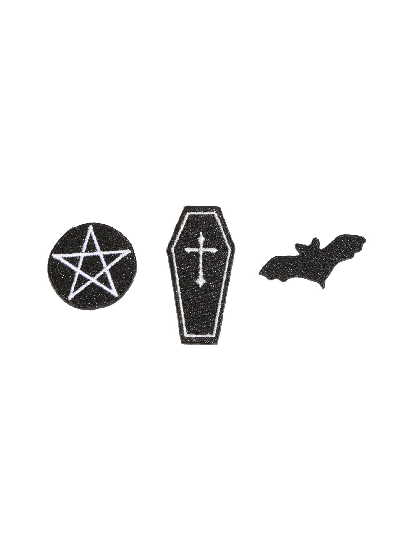 Gothic Iron-On Patches Set, , hi-res