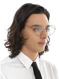 Clear Lens Wire Round Glasses, , hi-res
