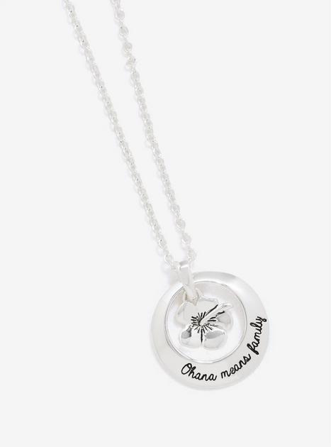 Disney Lilo & Stitch Ohana Sterling Silver Necklace | BoxLunch