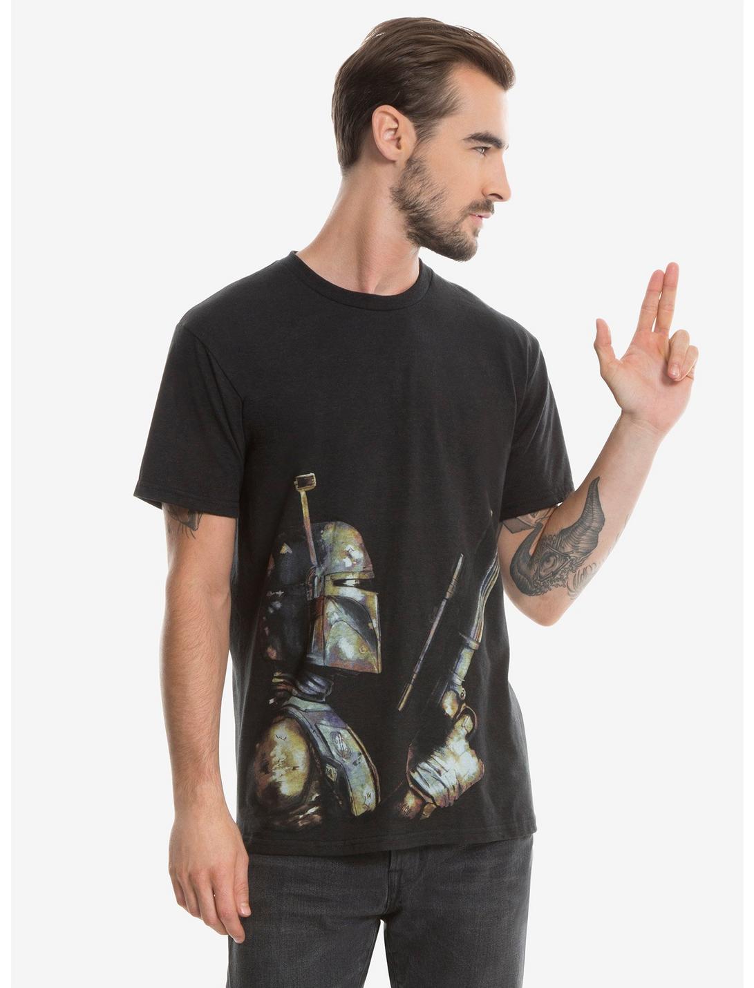 Star Wars Boba Fett Art T-Shirt, BLACK, hi-res