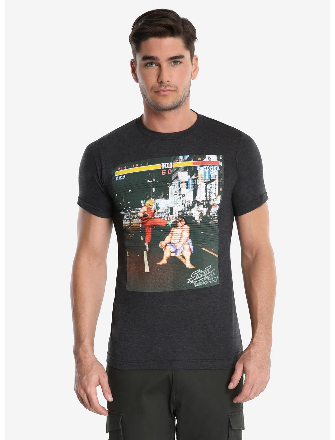 Street Fighter Photo T-Shirt, GREY, hi-res