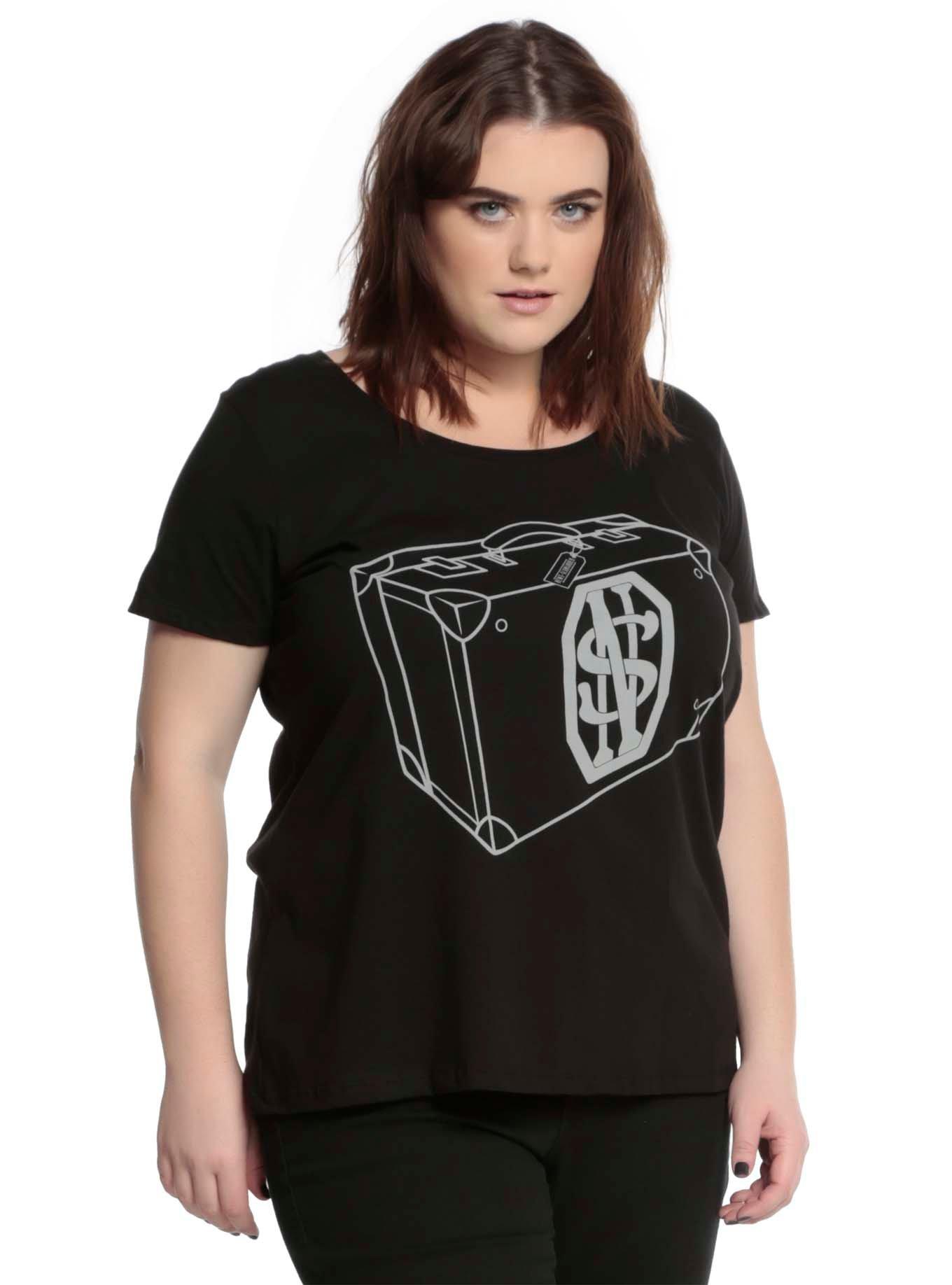 Fantastic Beasts And Where To Find Them Newt's Suitcase Girls T-Shirt Plus Size, BLACK, hi-res