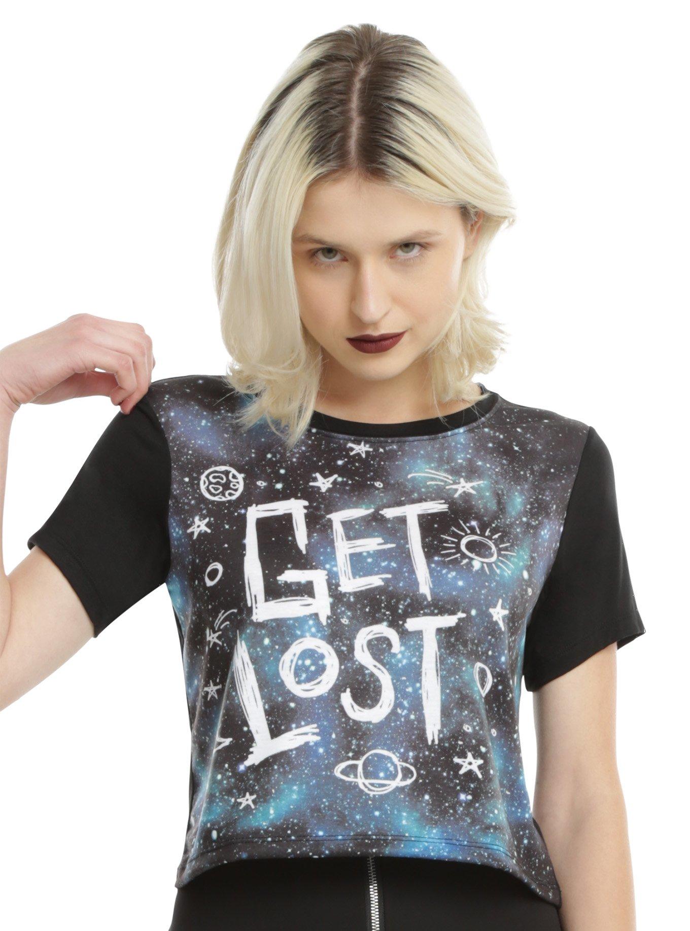 Get Lost Girls Crop T-Shirt, BLUE, hi-res