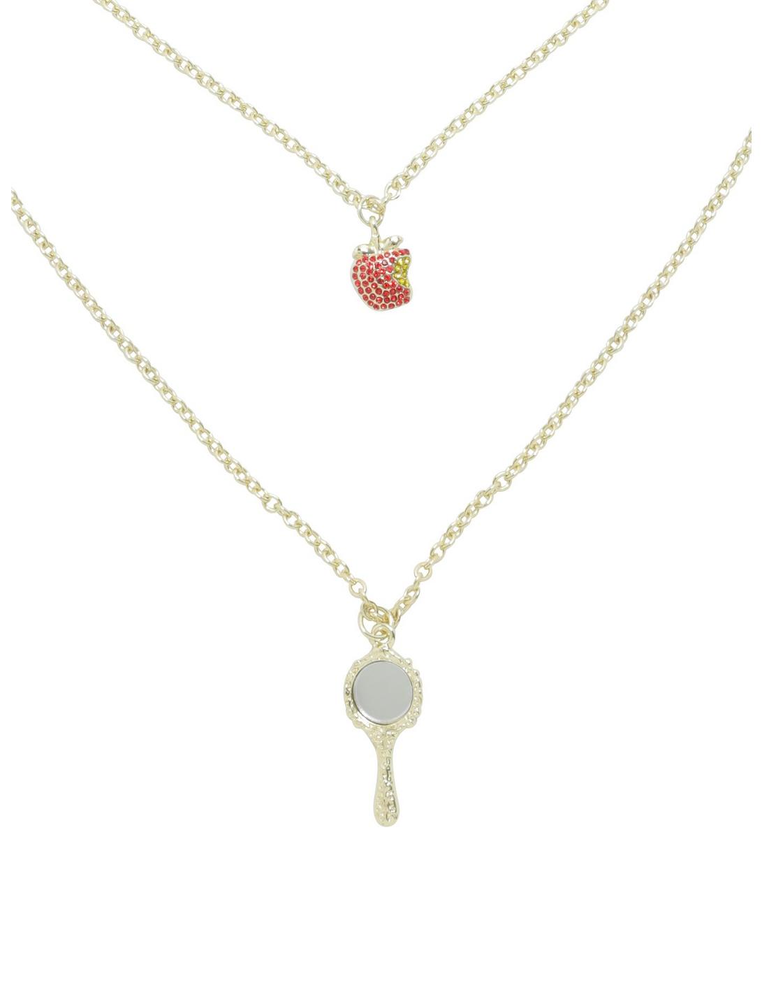 Disney Snow White Apple & Mirror Layered Long Necklace, , hi-res