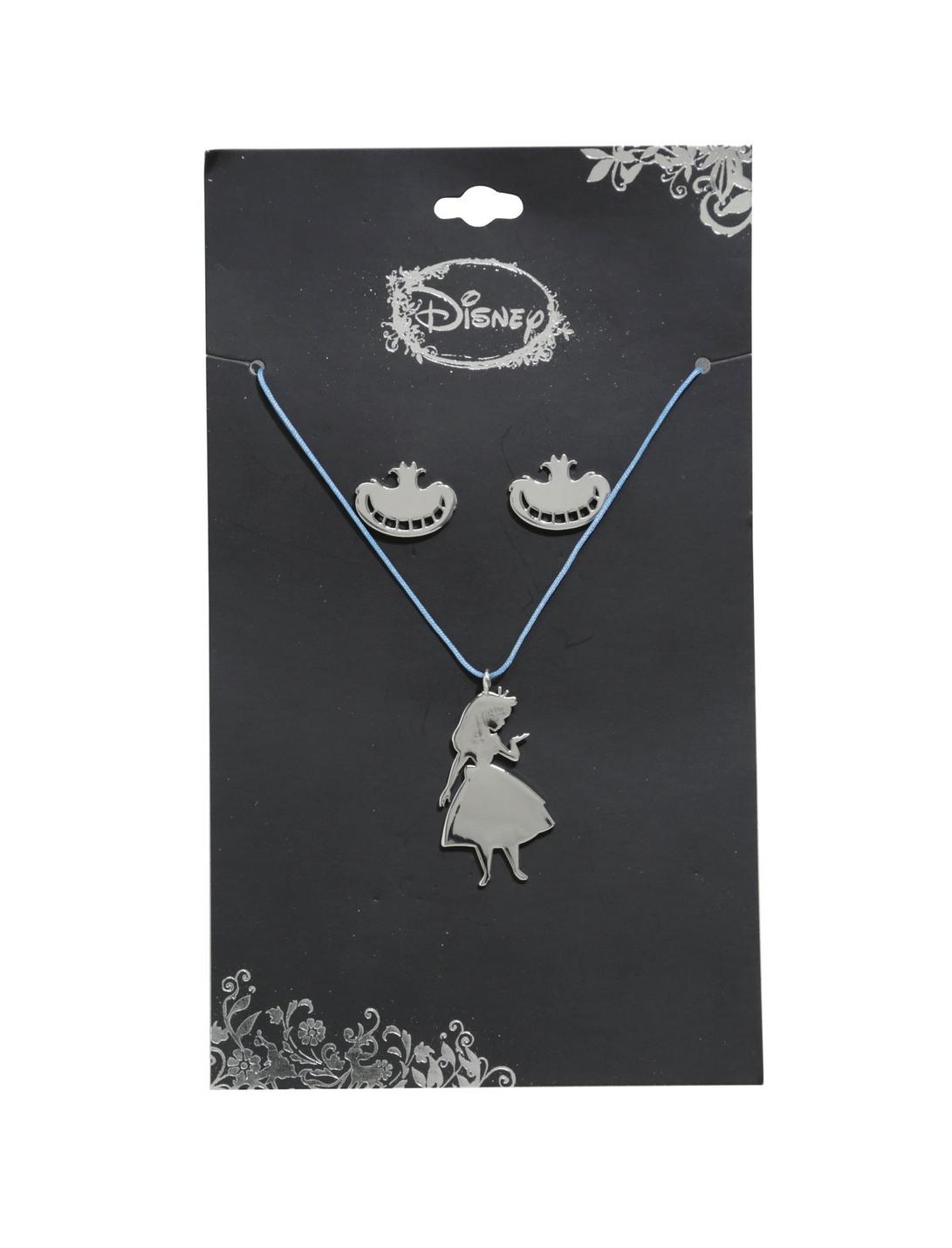 Disney Alice In Wonderland Alice Cord Necklace & Earring Set, , hi-res