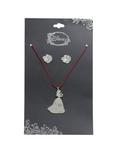 Disney Beauty And The Beast Belle Cord Necklace & Earring Set, , hi-res