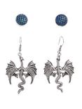 Blackheart Dragon & Egg Earring Set, , hi-res