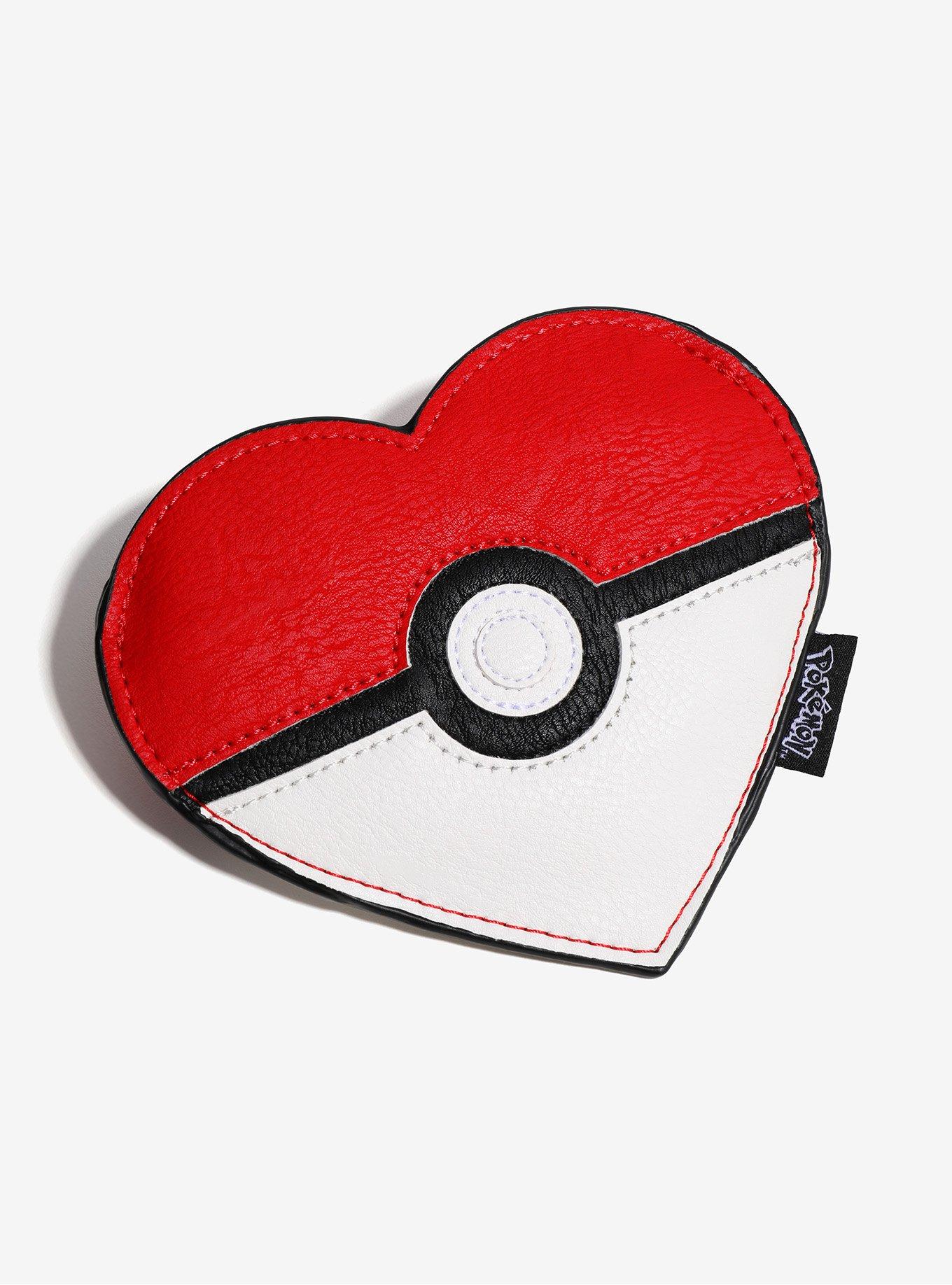 Pokemon Pokeball Heart-Shaped Crossbody Purse