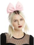Large Pastel Pink Bow Headband, , hi-res
