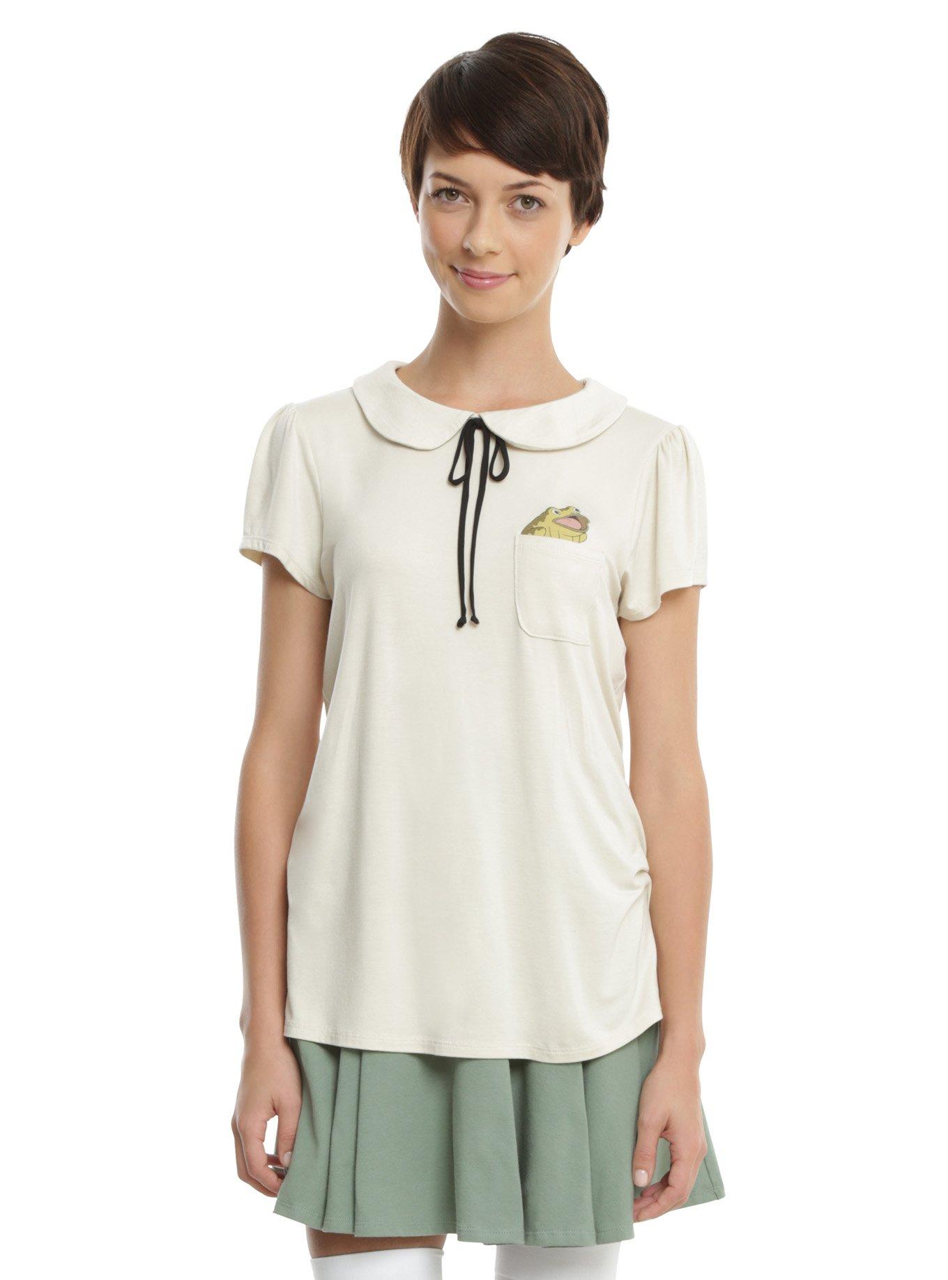 Over The Garden Wall Greg Frog Pocket Girls Top