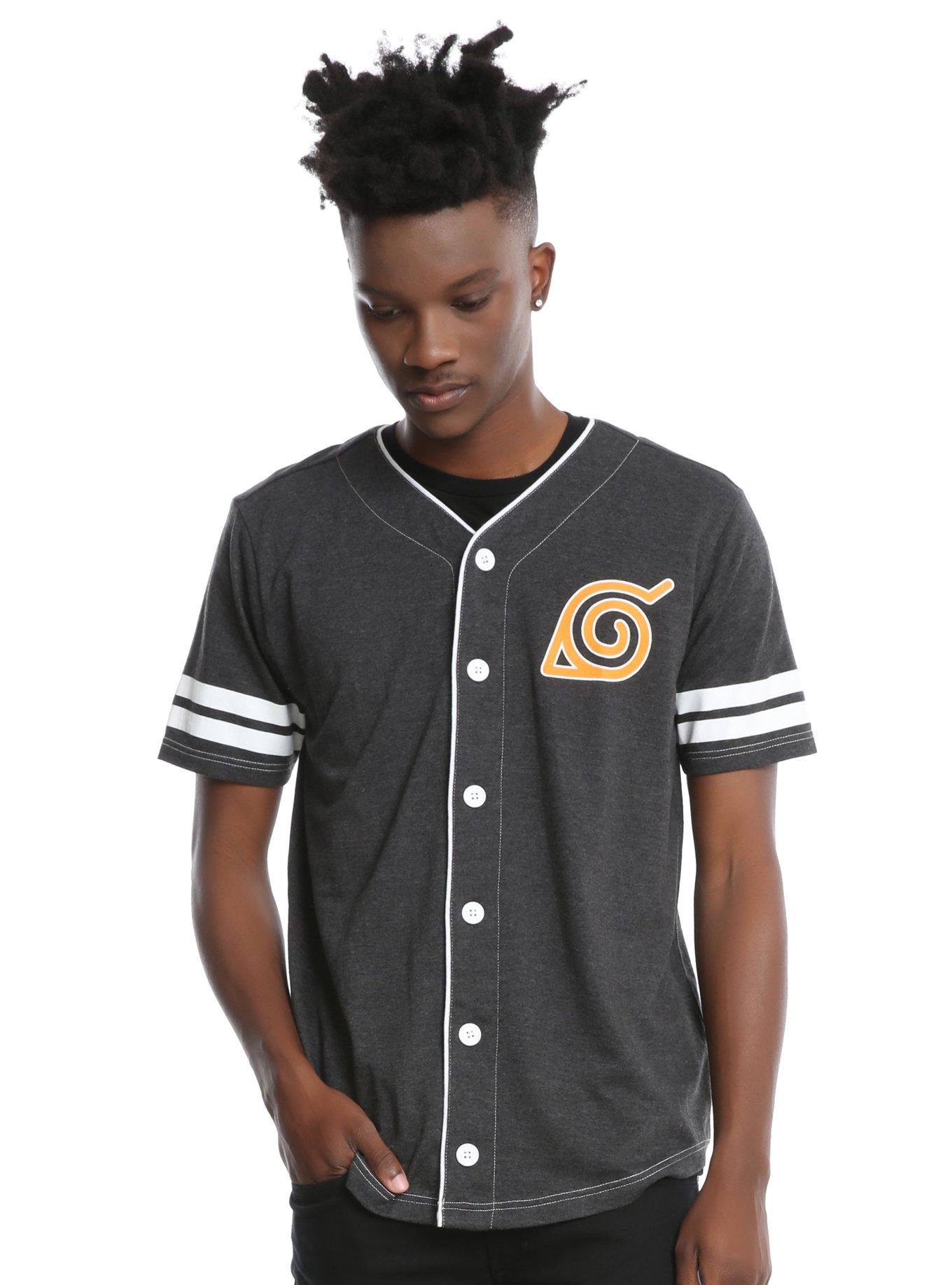 Naruto Shippuden Baseball Jersey, BLACK, hi-res