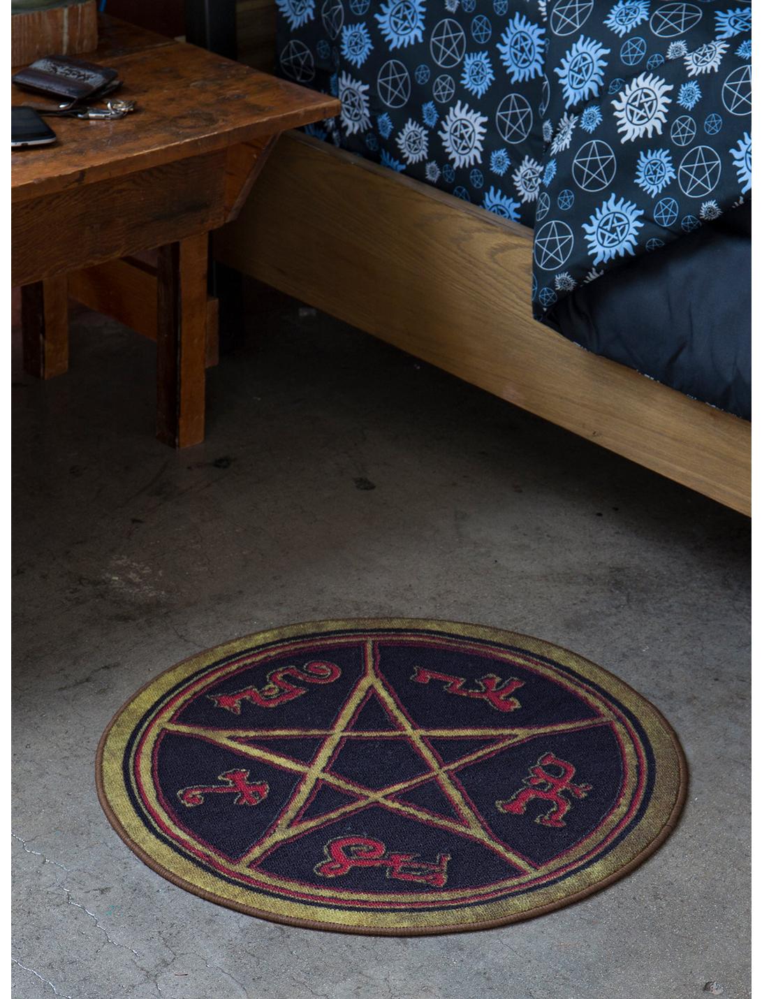 Supernatural Devil's Trap Symbol Doormat, , hi-res