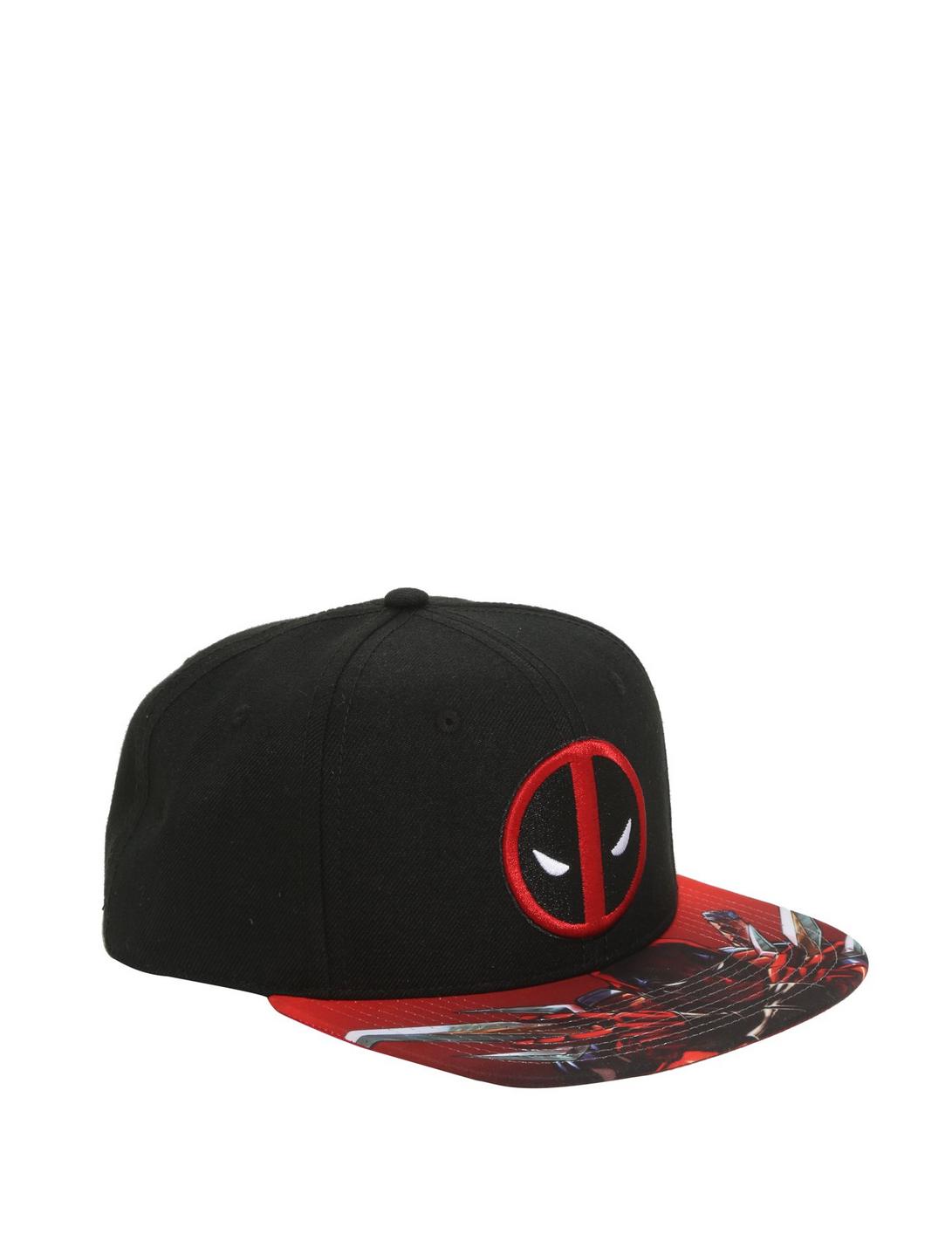 Marvel Deadpool Sai Sublimation Bill Snapback Hat, , hi-res
