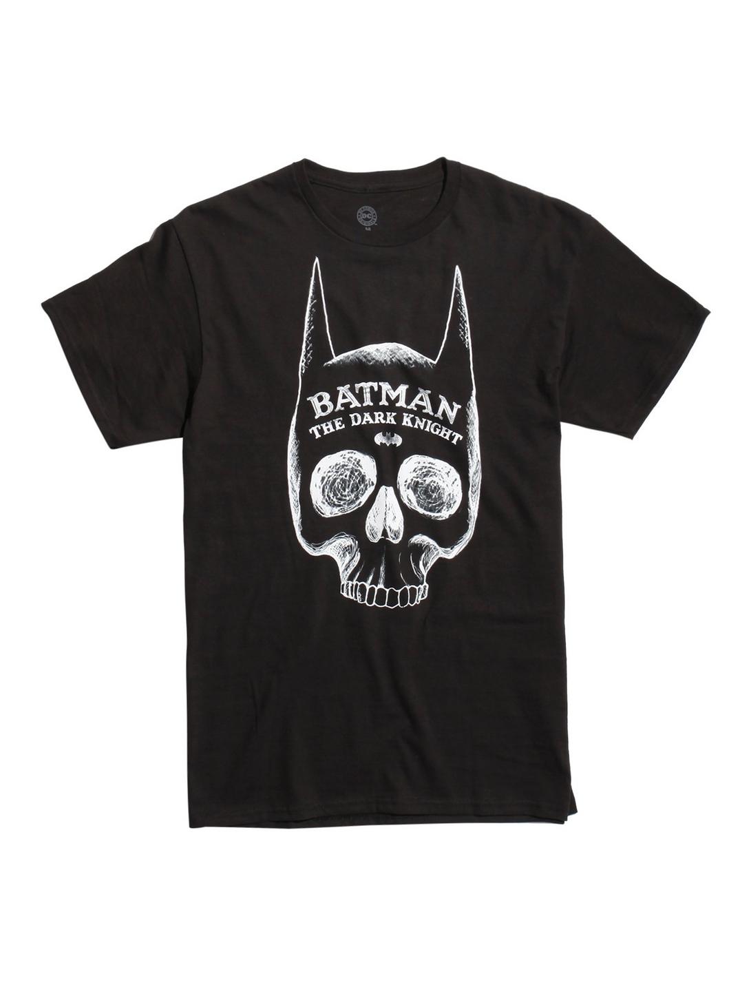 DC Comics Batman The Dark Knight Spirit Skull T-Shirt, BLACK, hi-res