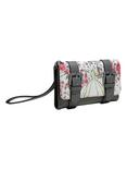 Loungefly Disney Beauty And The Beast Grey Double Buckle Flap Wallet, , hi-res