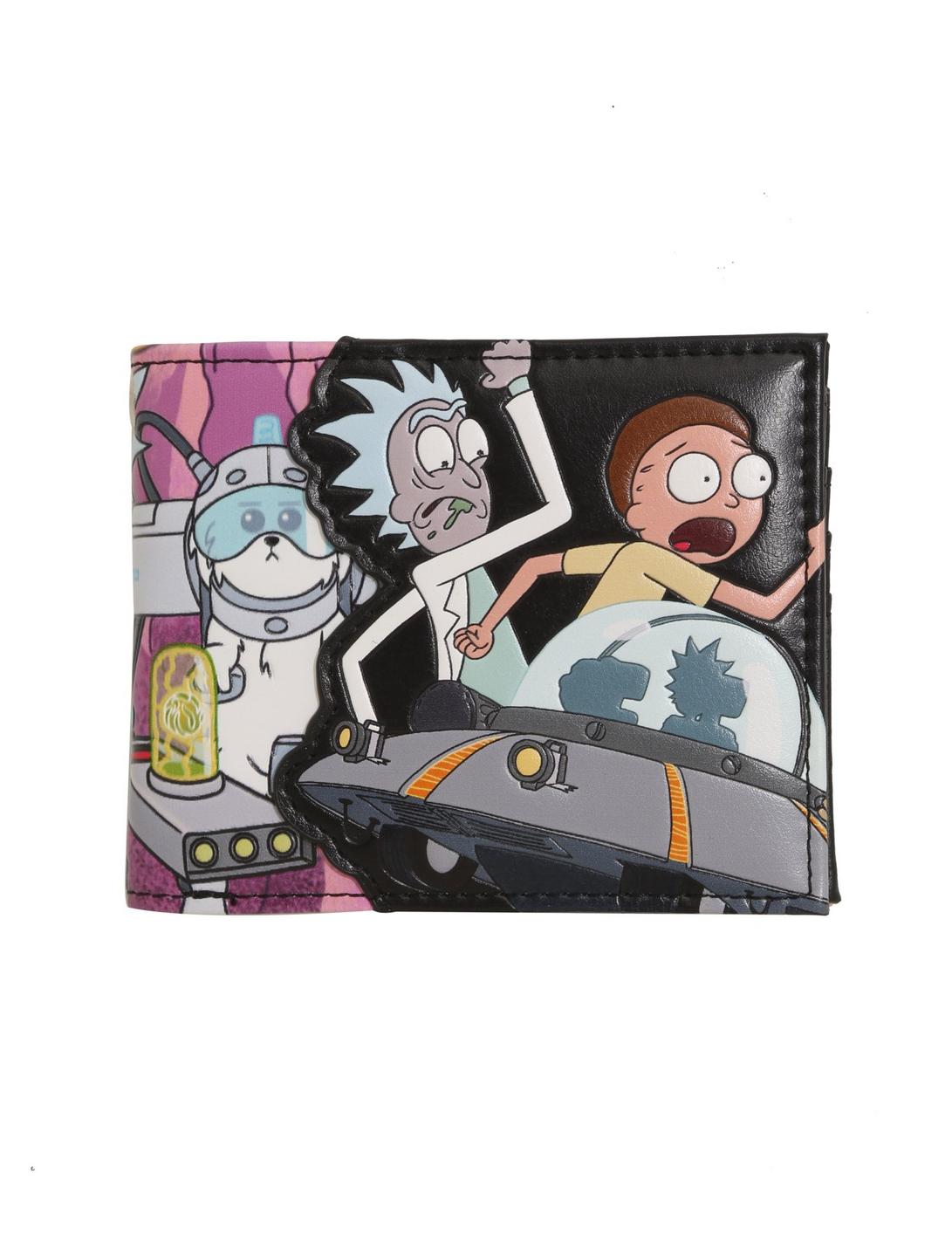Rick And Morty Characters Bi-Fold Wallet, , hi-res