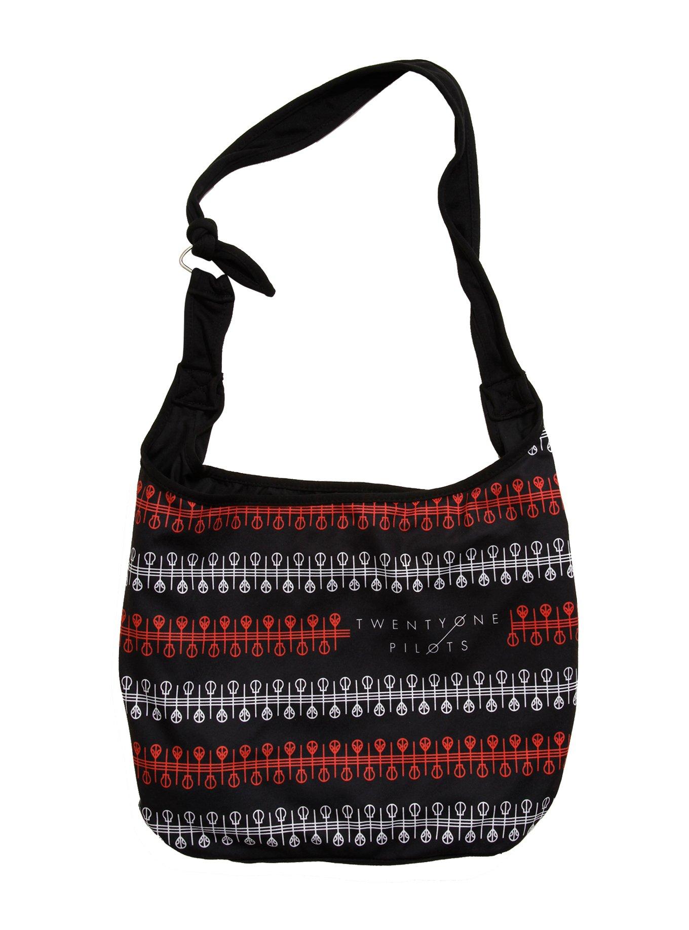 Twenty One Pilots Border Pattern Hobo Bag, , hi-res