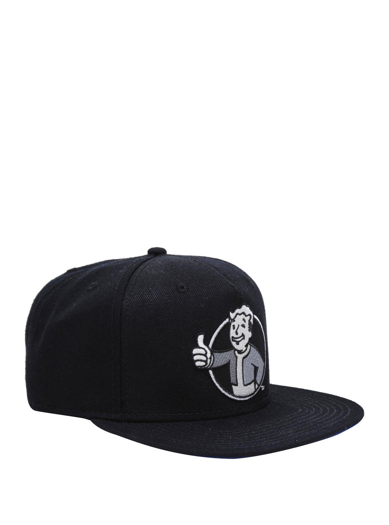 Fallout Logo Vault Boy Snapback Hat, , hi-res