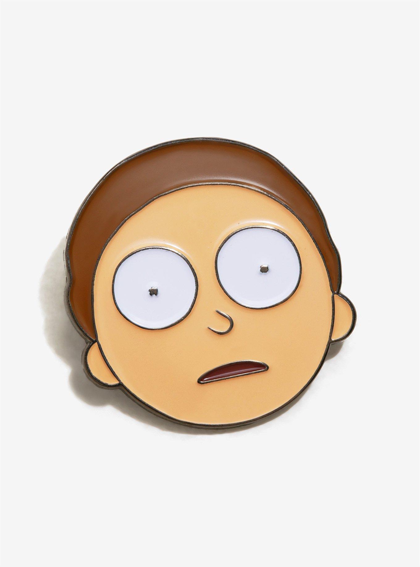 Rick And Morty Morty Face Enamel Pin, , hi-res