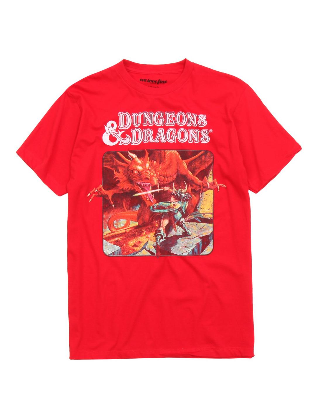 Dungeons & Dragons 1983 Players Manual T-Shirt, RED, hi-res