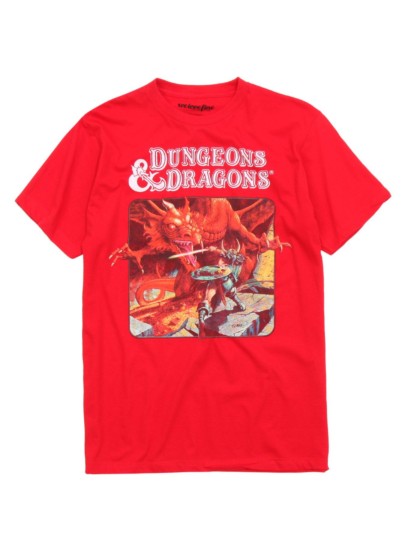 Dungeons & Dragons 1983 Players Manual T-Shirt, RED, hi-res