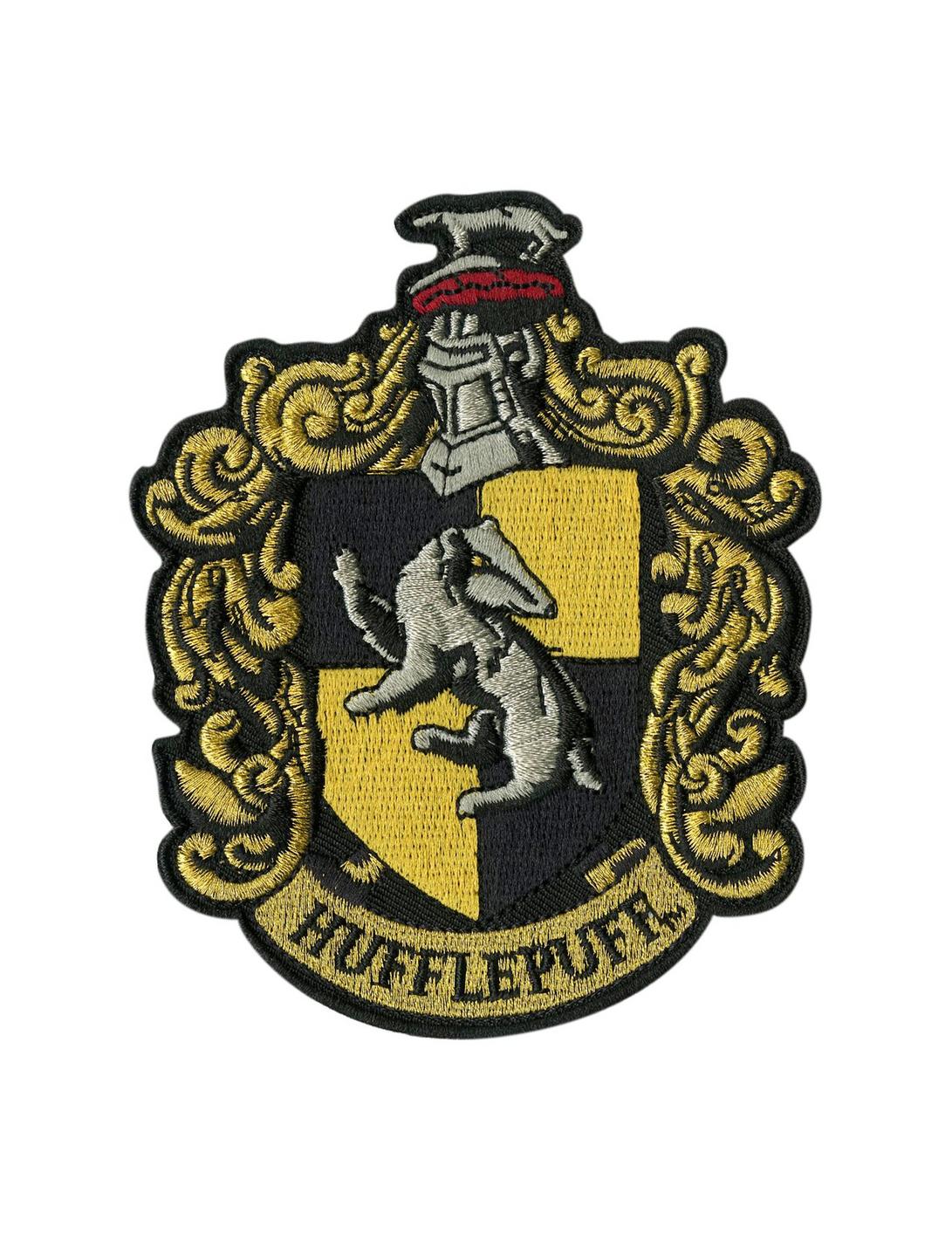 Harry Potter Hufflepuff Crest Iron-On Patch, , hi-res
