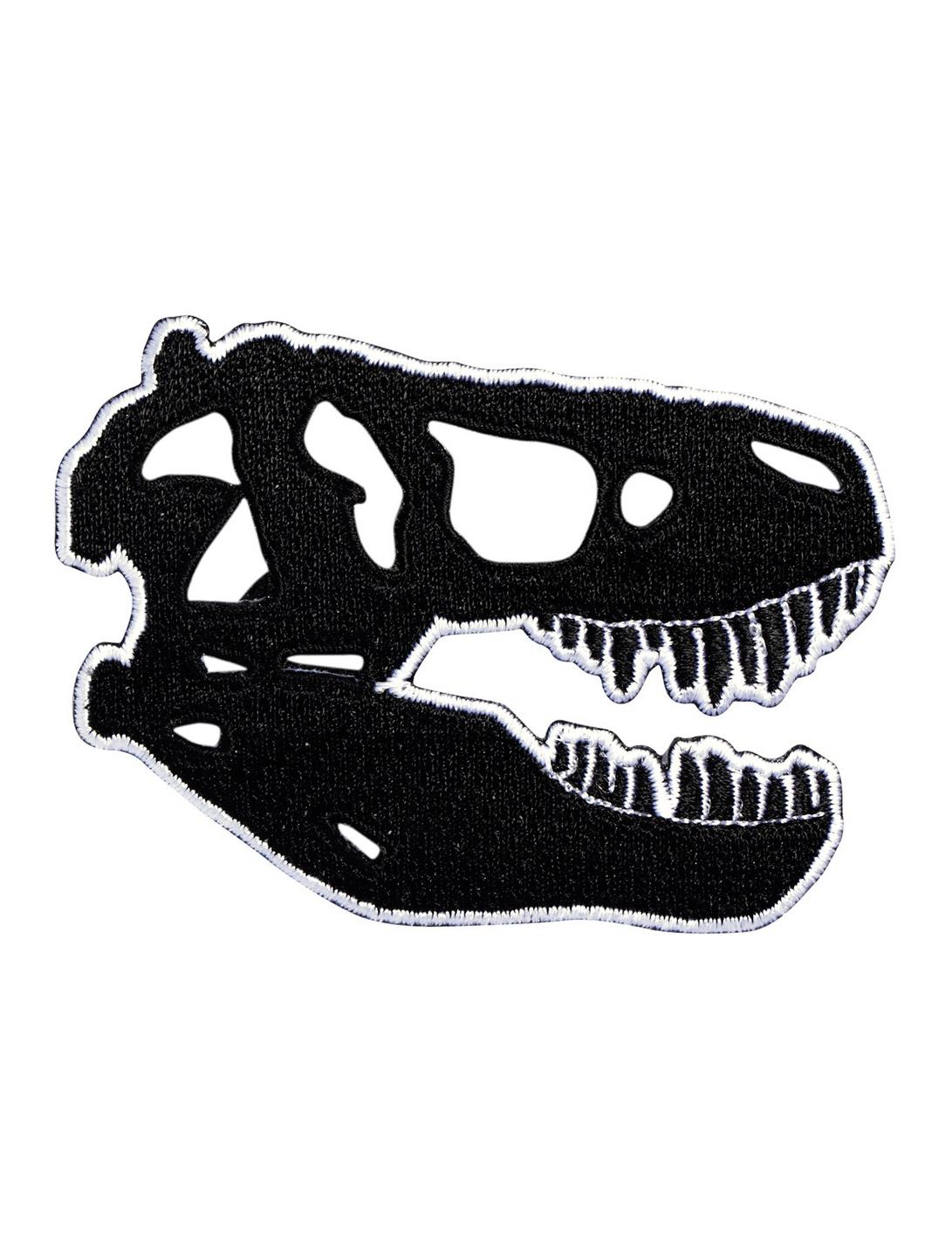 Loungefly Dino Skull Iron-On Patch, , hi-res